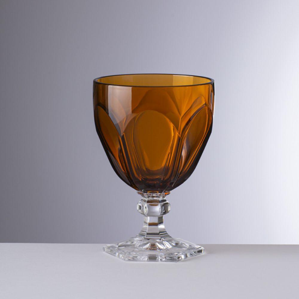 Novella Amber Wine Glass