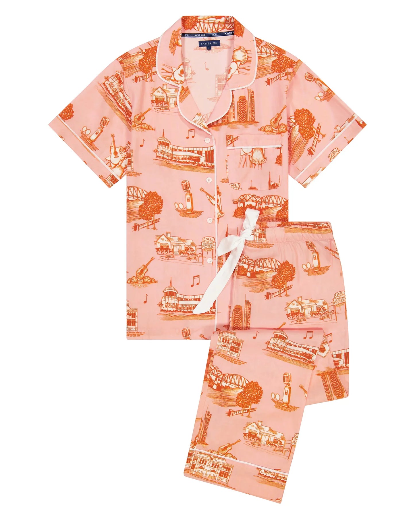 Nashville Toile Pajama-Pink