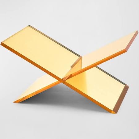 Gold Lucite Book Stand