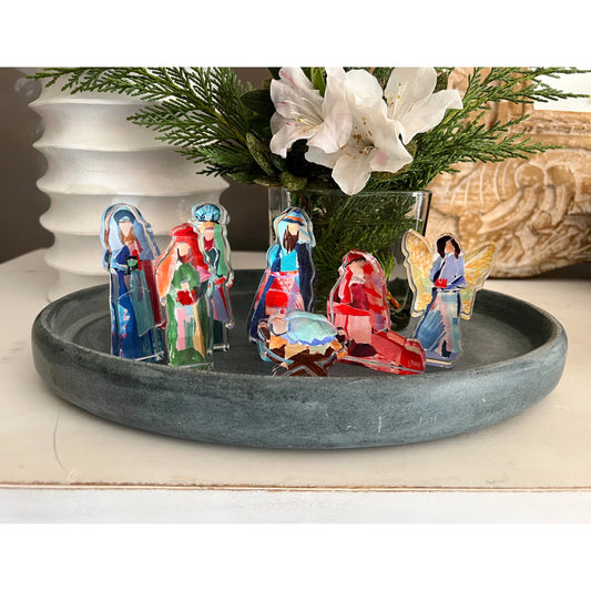 Acrylic Nativity Set-Small